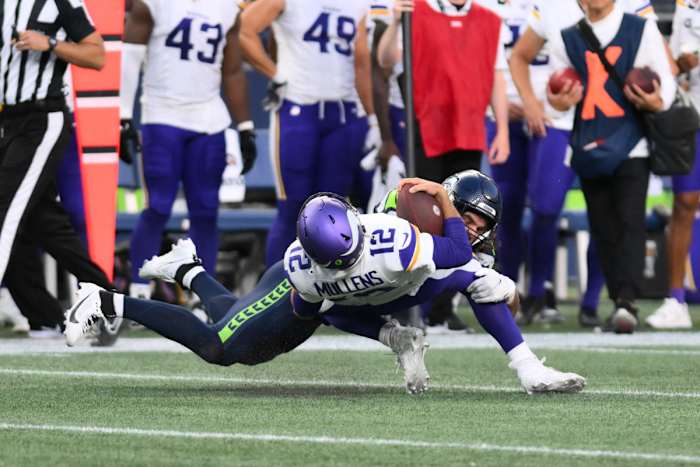 Jon Rhattigan led the Seahawks in tackles during the preseason and should be a core special teams player in Sunday's opener against the Rams.